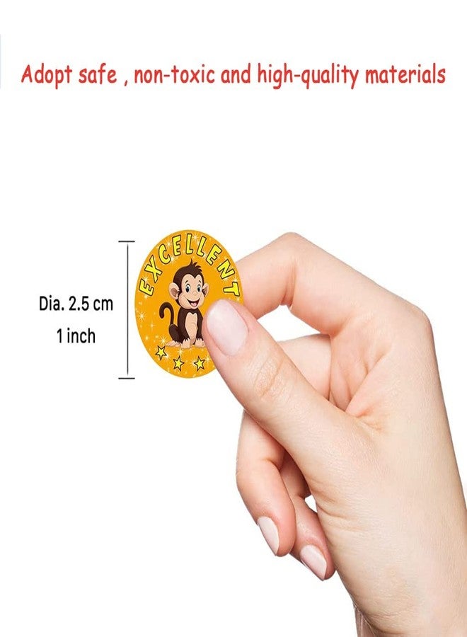 STARFLYER Round Multi Designs Motivational Stickers for Small Business, Return Gift, Self Adhesive Decoration Stickers for School/Birthday/Party- 1 Rolls,500Pcs. - Image 2